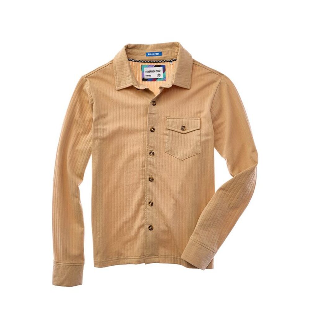 Sovereign Code Boys  Nick Button Shirt, Tan